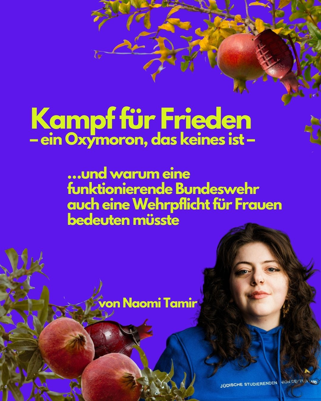 Kampf für Frieden – ein Oxymoron, das keins ist –