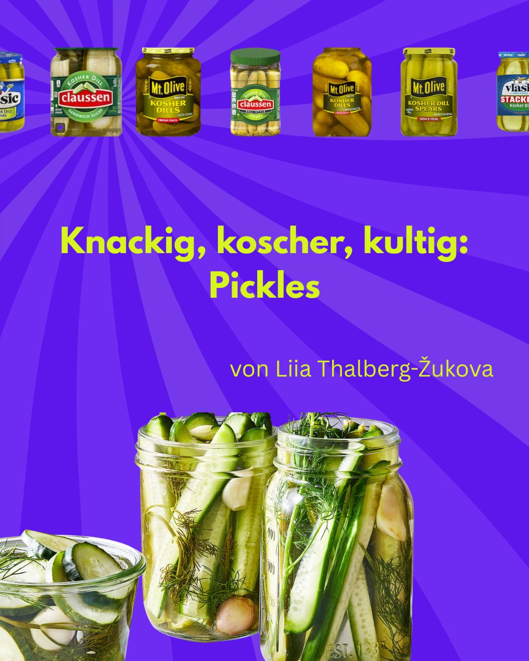 Knackig, koscher, kultig