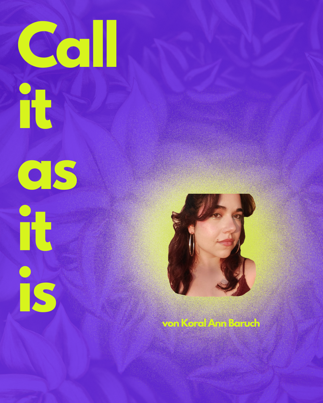 Call it as it is